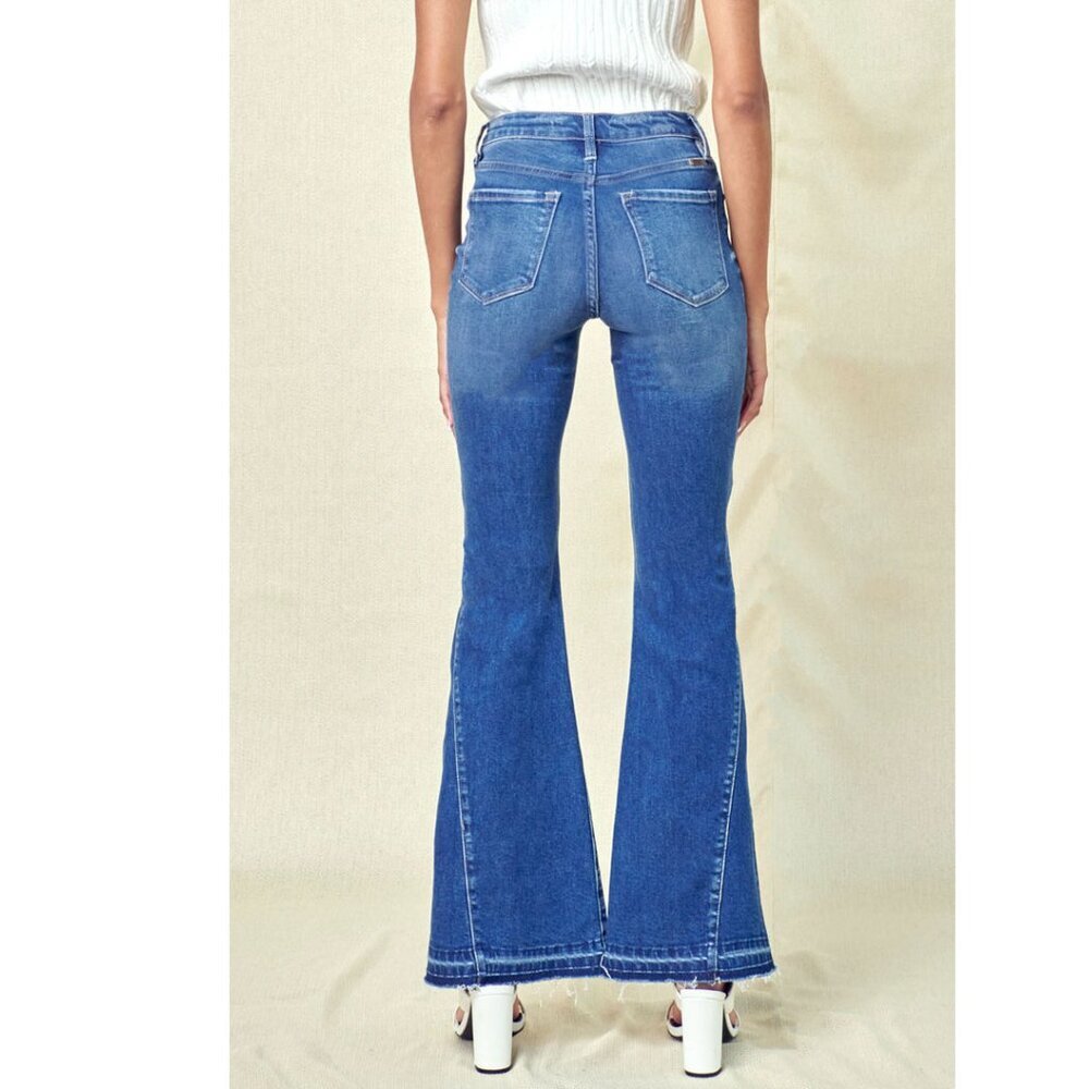 KanCan High Rise Flare Leg Jeans 9/28 - Picture 4 of 16